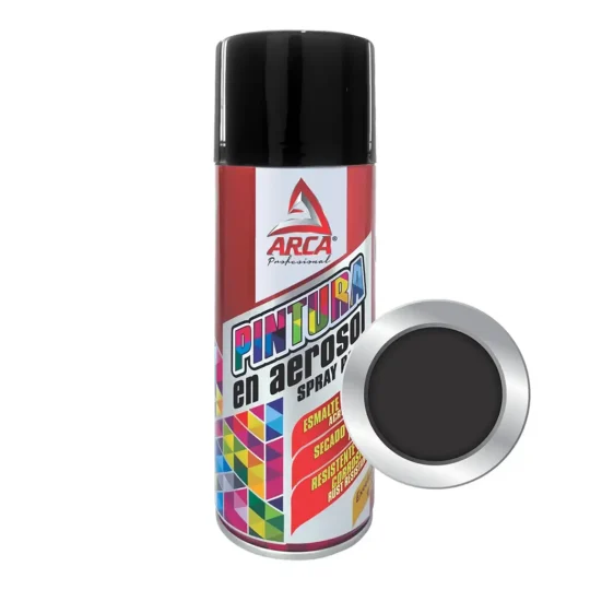 Pintura Arca 4 en Aerosol 450 mL Negro Mate