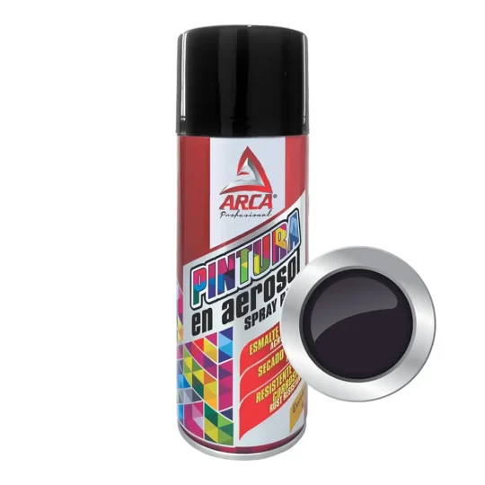 Pintura Arca 1200 en Aerosol 450 mL Negro Alta Temperatura