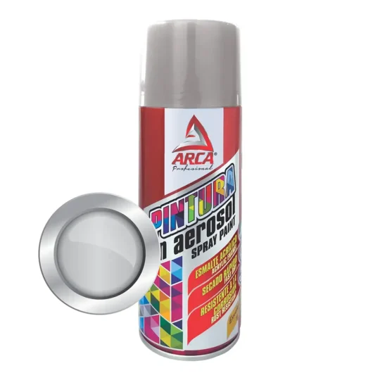 Pintura Arca 1300 en Aerosol 450 mL Plata Alta Temperatura