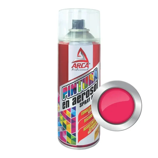 Pintura Arca 1001 en Aerosol 450 mL Rojo Fluorescente