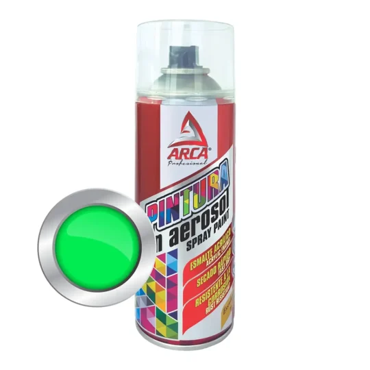 Pintura Arca 1003 en Aerosol 450 mL Verde Fluorescente