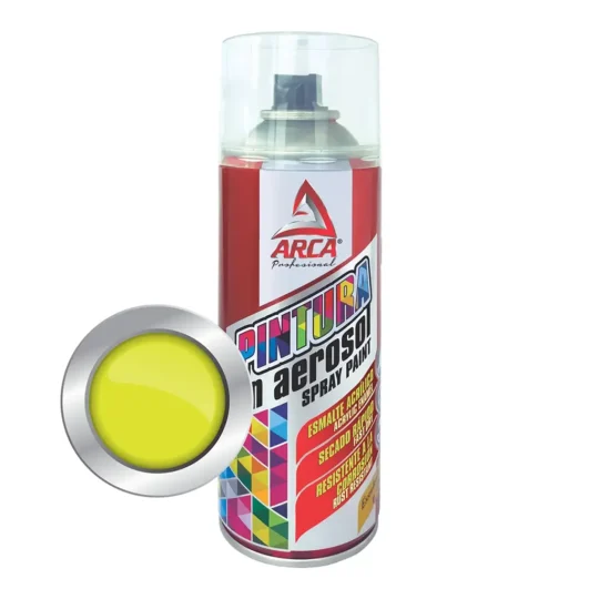 Pintura Arca 1005 en Aerosol 450 mL Amarillo Fluorescente