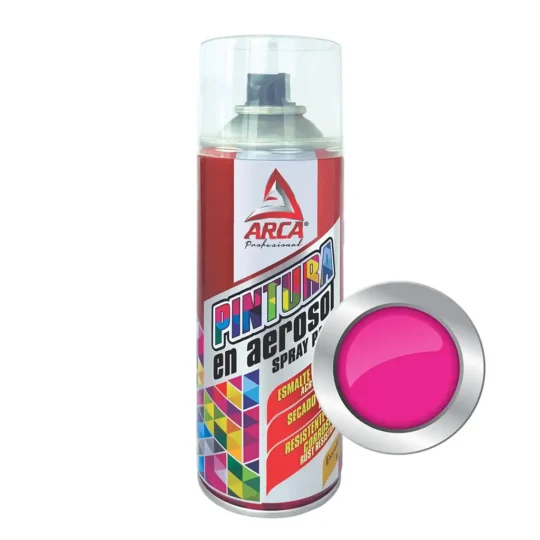 Pintura Arca 1012 en Aerosol 450 mL Magenta Fluorescente
