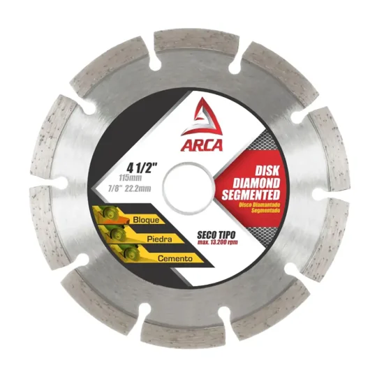 Disco Diamantado Segmentado Arca 4 1/2"