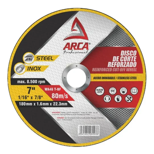 Disco de Corte Arca 180Mm 7"X 3/64" X 7/8"