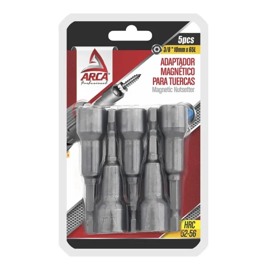Set de Adaptadores Magnéticos 3/8 '' 10Mmx65L Arca Por 5
